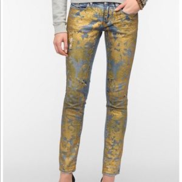 Blank NYC Denim - Blank NYC | Gold damask jeans